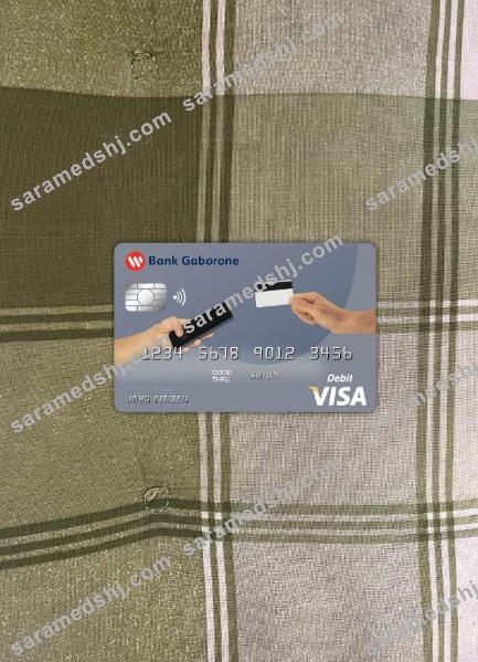 Botswana Bank Gaborone visa card photolook front